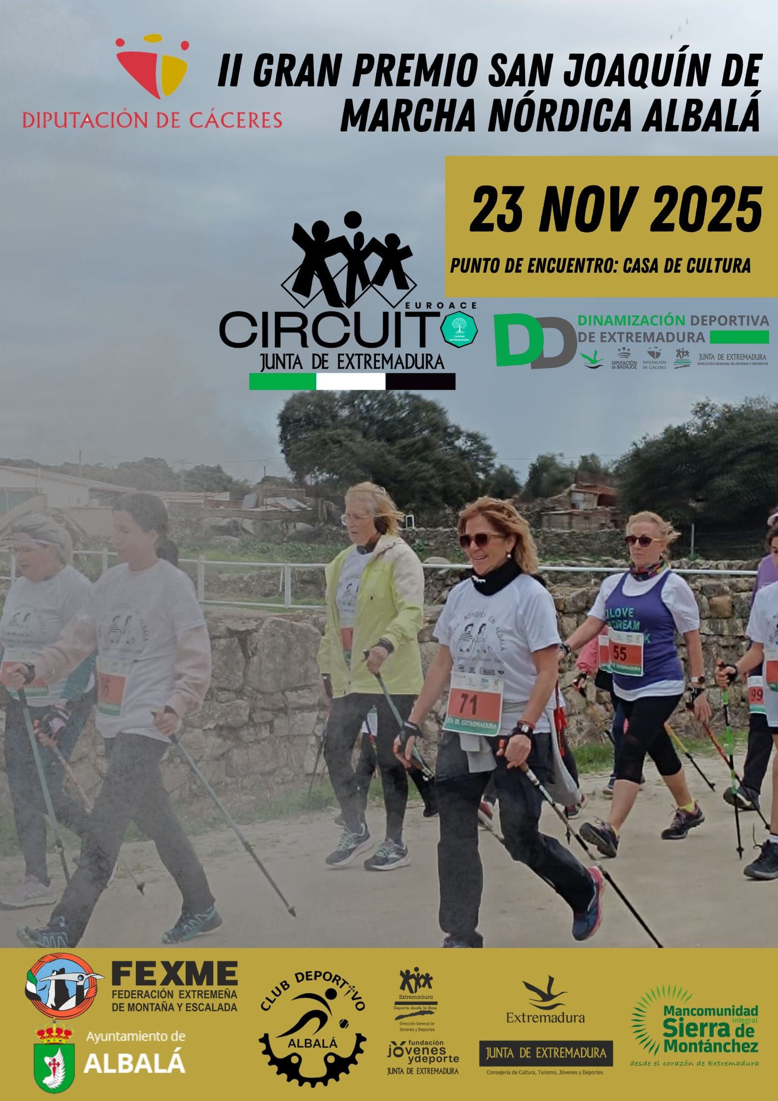 (23-11-2025) II GRAN PREMIO SAN JOAQUÍN DE MARCHA NÓRDICA ALBALÁ.