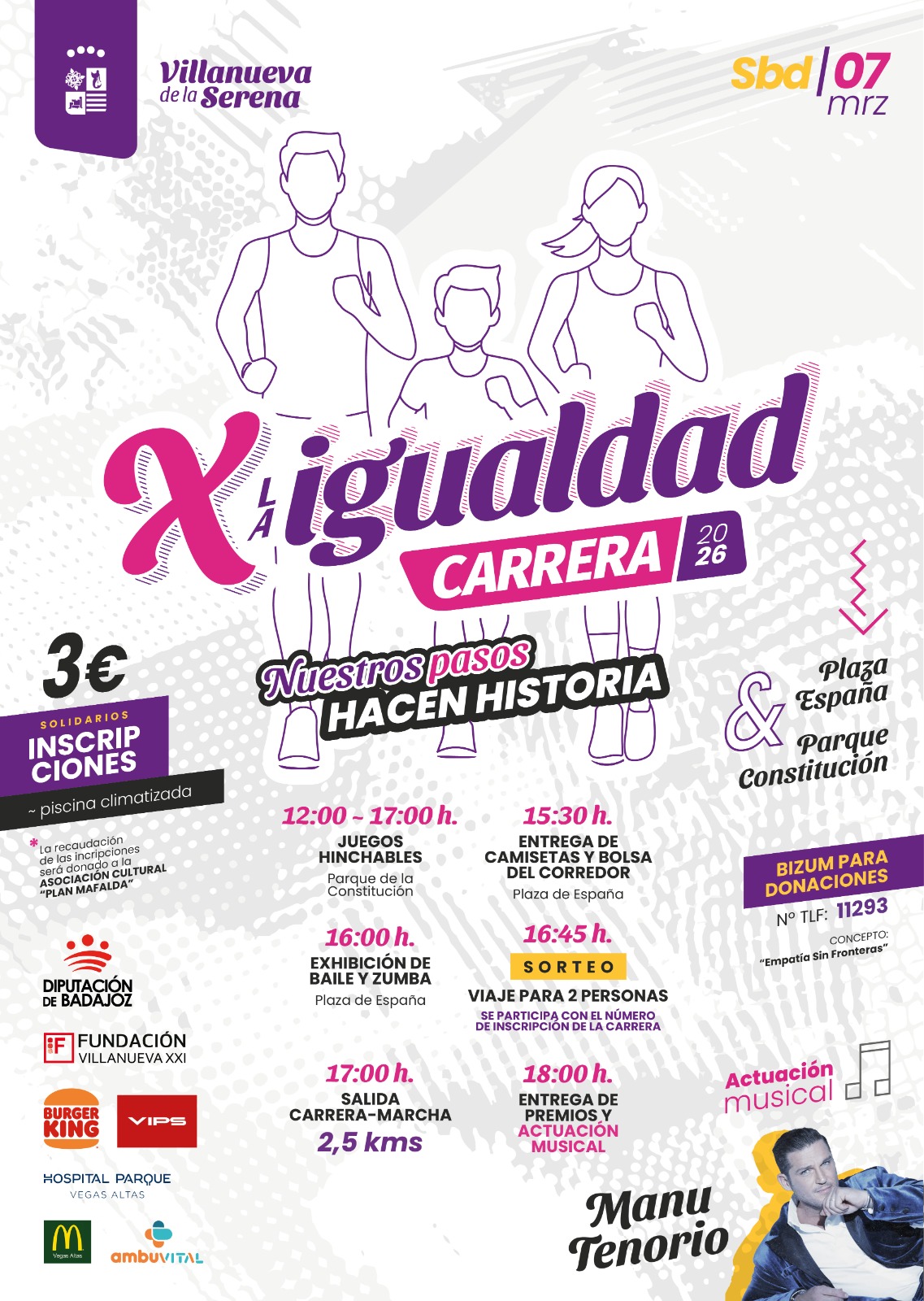 (07-03-2026) Carrera “Generación Igualdad” VILLANUEVA DE LA SERENA 2026
